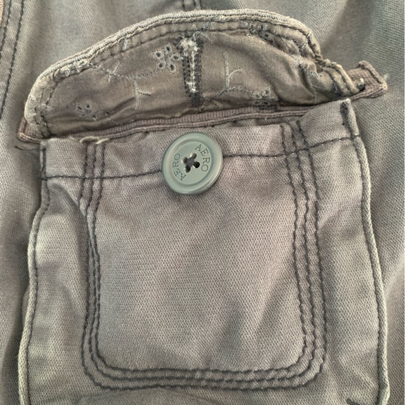 Aéropostale Women’s Dusty Blue Denim Button-up Jacket - Picture 2 of 5